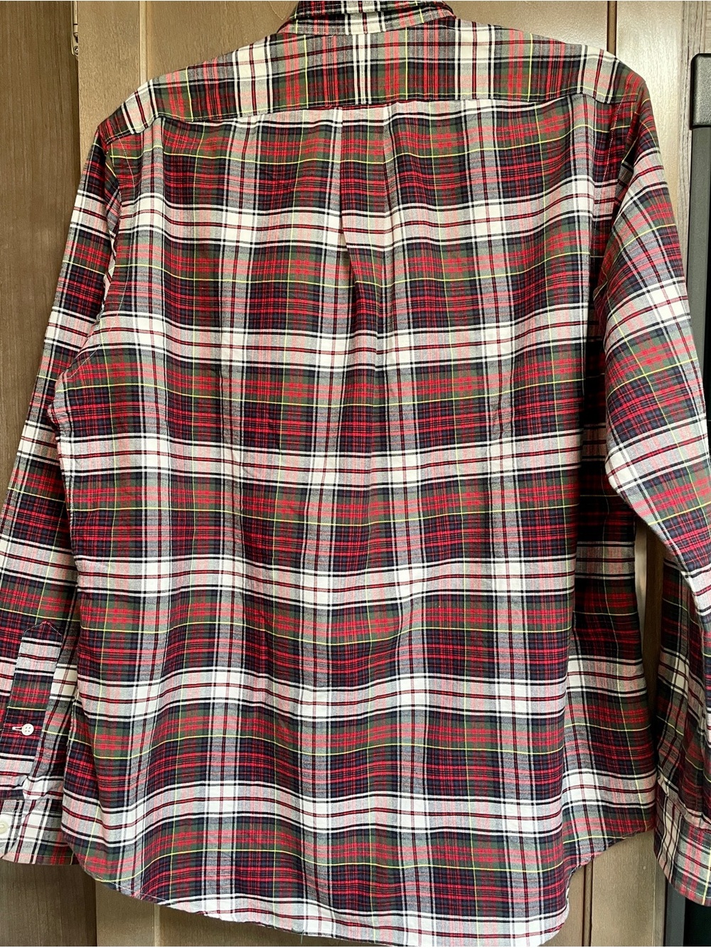 Ralph Lauren Plaid Button Front Shirt Large Classic Cotton EUC Extra Buttons - Picture 7 of 8